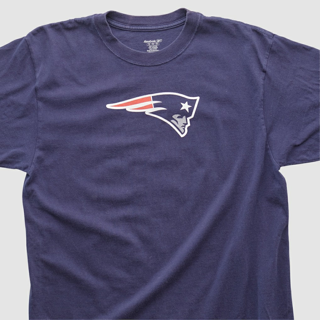 New England Patriots Reebok 2000s T-shirt - Navy Vintage on sale