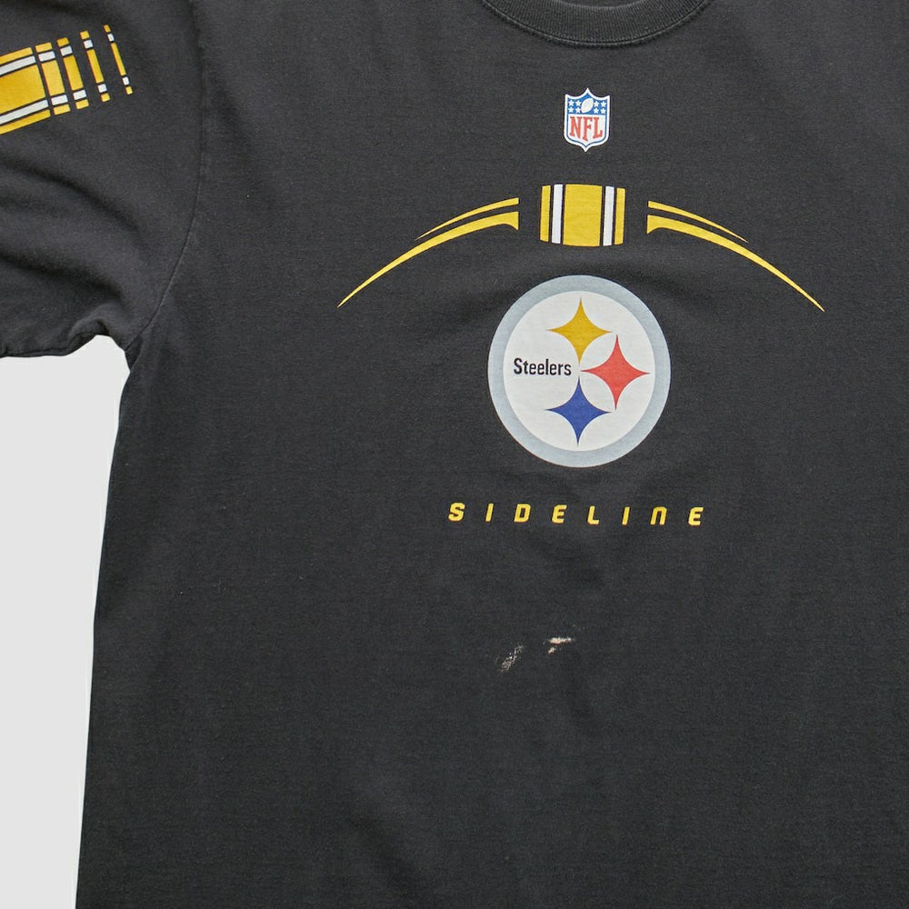 Pittsburgh Steelers Reebok 2000s T-shirt - Black Vintage cheap