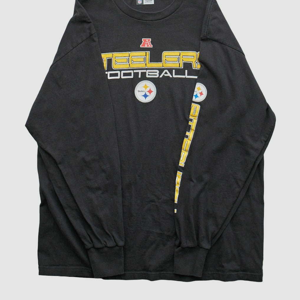 Pittsburgh Steelers NFL 2010s Long Sleeve T-shirt - Black Vintage outlet