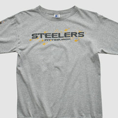 Pittsburgh Steelers Starter 90s Long Sleeve T-shirt - Heather Gray Vintage on sale