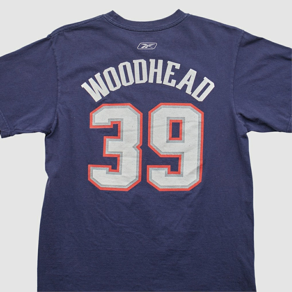 New England Patriots Reebok 2000s T-shirt - Navy Vintage for sale