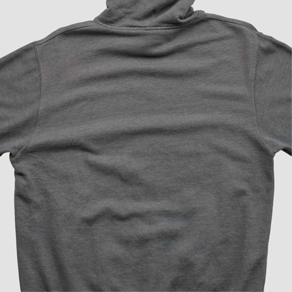 New York Mets Majestic 2015 Hooded Pullover Sweatshirt Dark Heather Gray Vintage