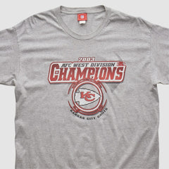 Kansas City Chiefs NFL 2003 Long Sleeve T-shirt - Heather Gray Vintage cheap