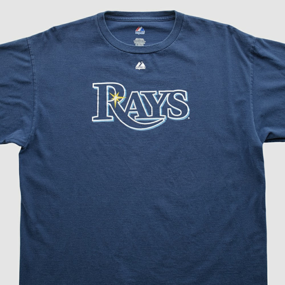 Tampa Bay Rays Majestic 2010s T-shirt Navy Vintage