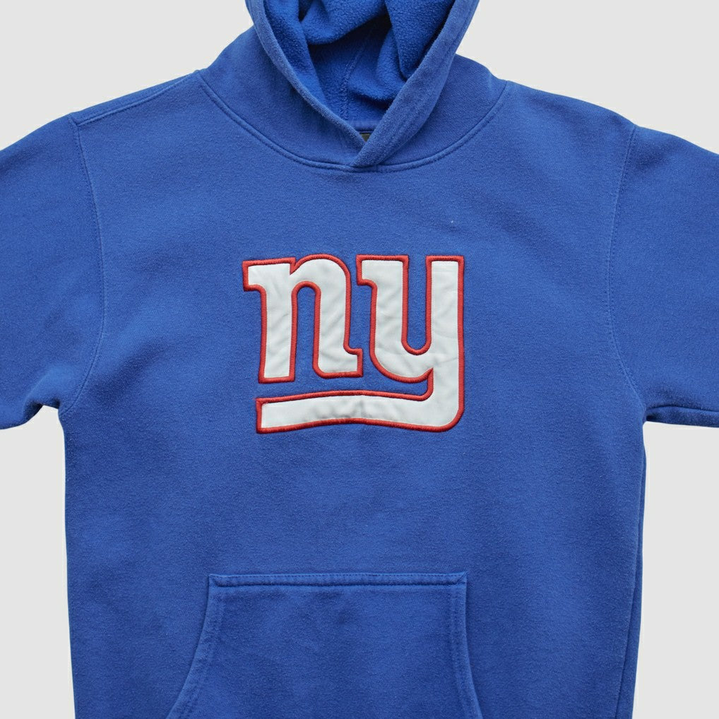 New York Giants Reebok 2000s Hooded Pullover Sweatshirt - Blue Vintage for sale