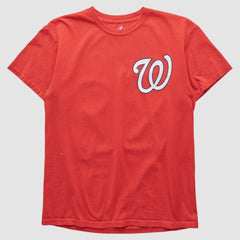 Washington Nationals Majestic 2000s T-shirt Red Vintage