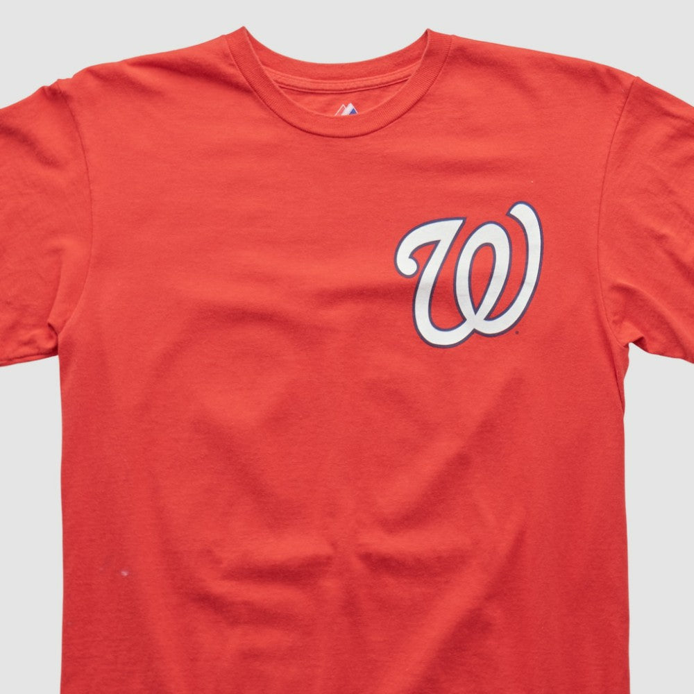 Washington Nationals Majestic 2000s T-shirt Red Vintage