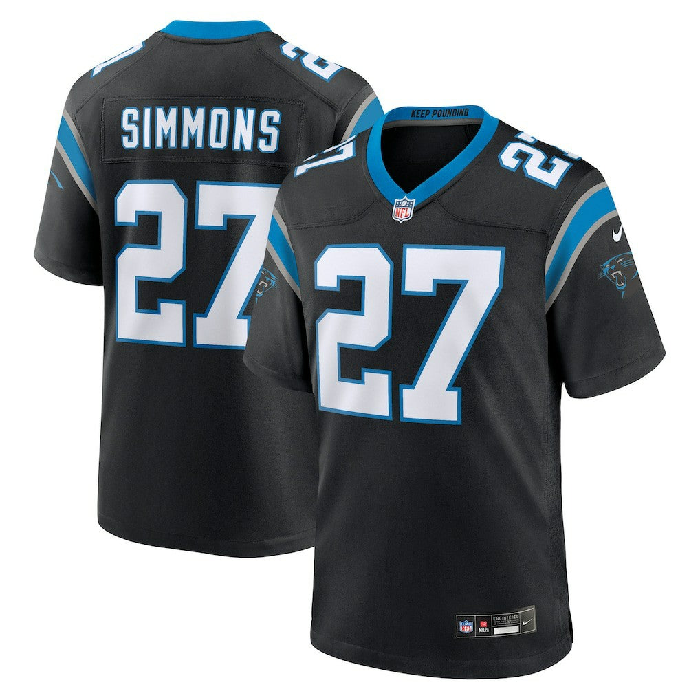 Isaiah Simmons Carolina Panthers Team Game Jersey - Black cheap