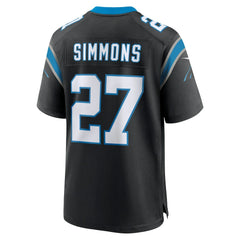 Isaiah Simmons Carolina Panthers Team Game Jersey - Black cheap