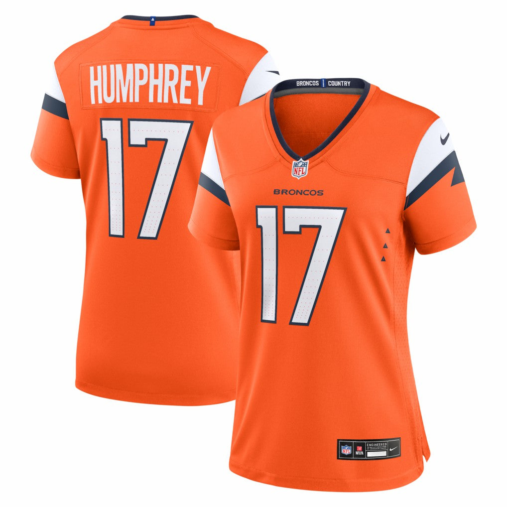 Lil'Jordan Humphrey Denver Broncos Women's Team Game Jersey - Orange online