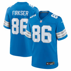 Anthony Firkser Detroit Lions Team Game Jersey - Blue on sale