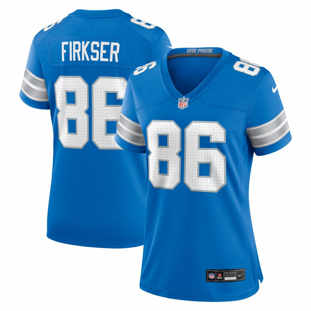 Anthony Firkser Detroit Lions Women's Team Game Jersey - Blue cheap