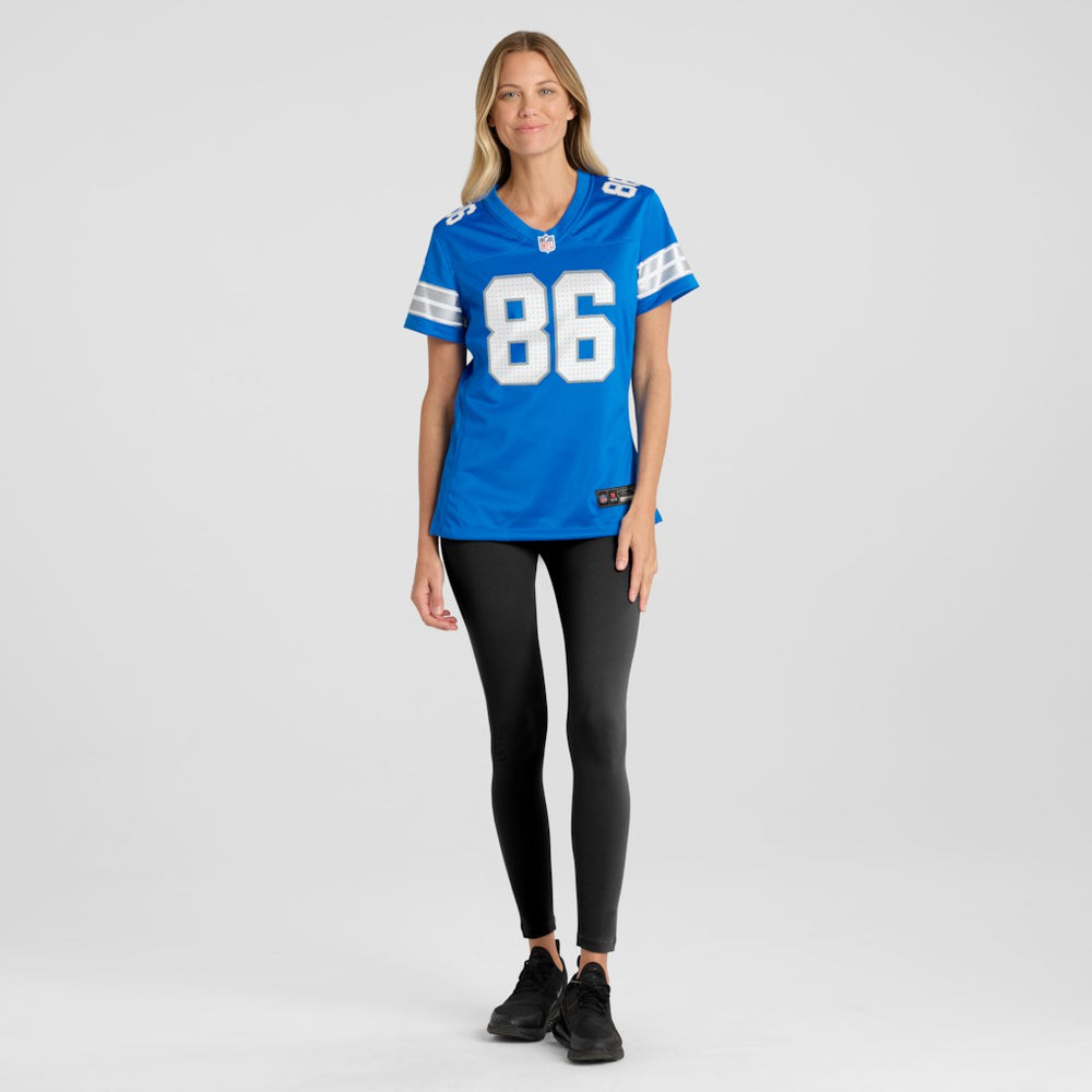 Anthony Firkser Detroit Lions Women's Team Game Jersey - Blue cheap
