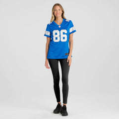 Anthony Firkser Detroit Lions Women's Team Game Jersey - Blue cheap