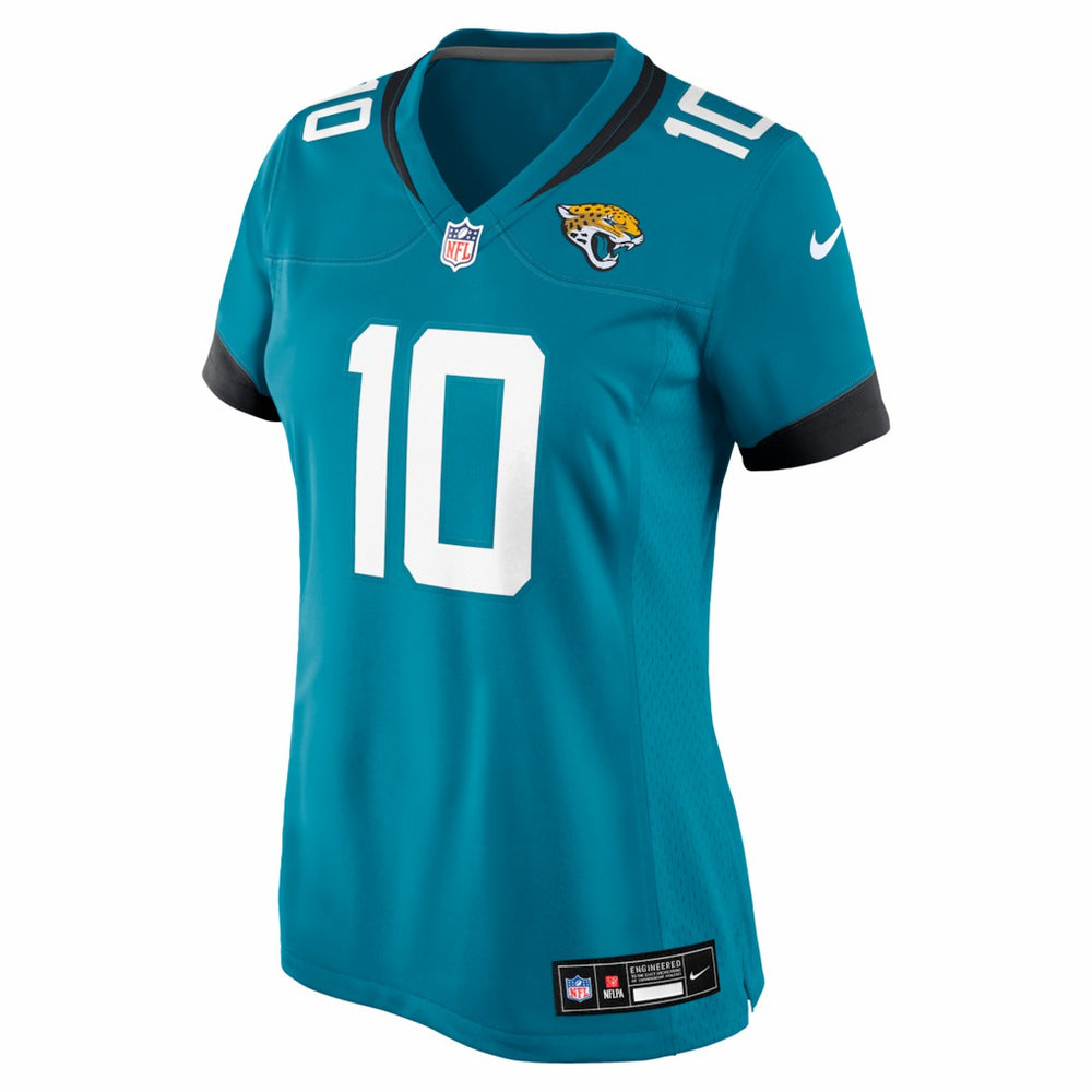 Carter Bradley Jacksonville Jaguars Women's Team Game Jersey - Teal outlet