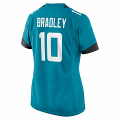 Carter Bradley Jacksonville Jaguars Women's Team Game Jersey - Teal outlet