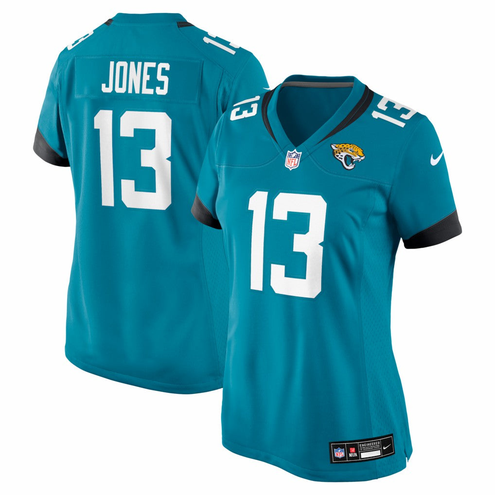 Tim Jones Jacksonville Jaguars Women's Team Game Jersey - Teal discount