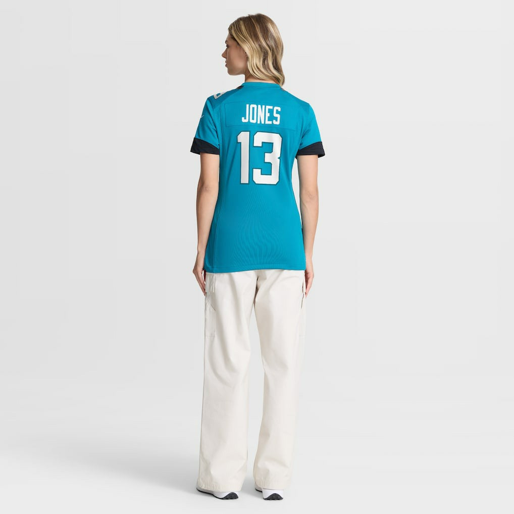 Tim Jones Jacksonville Jaguars Women's Team Game Jersey - Teal discount