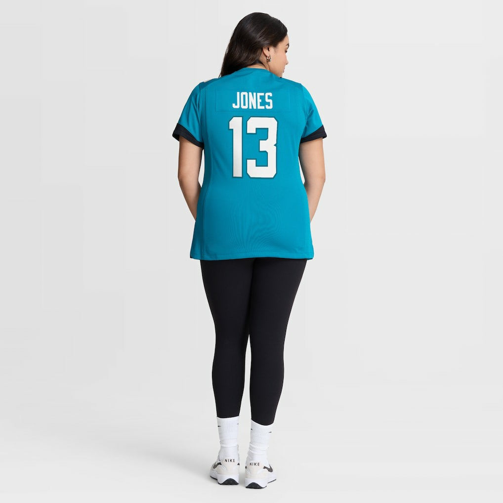 Tim Jones Jacksonville Jaguars Women's Team Game Jersey - Teal discount