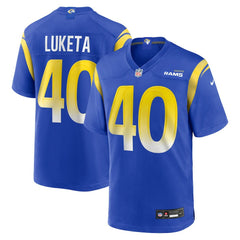 Jesse Luketa Los Angeles Rams Team Game Jersey - Royal on sale