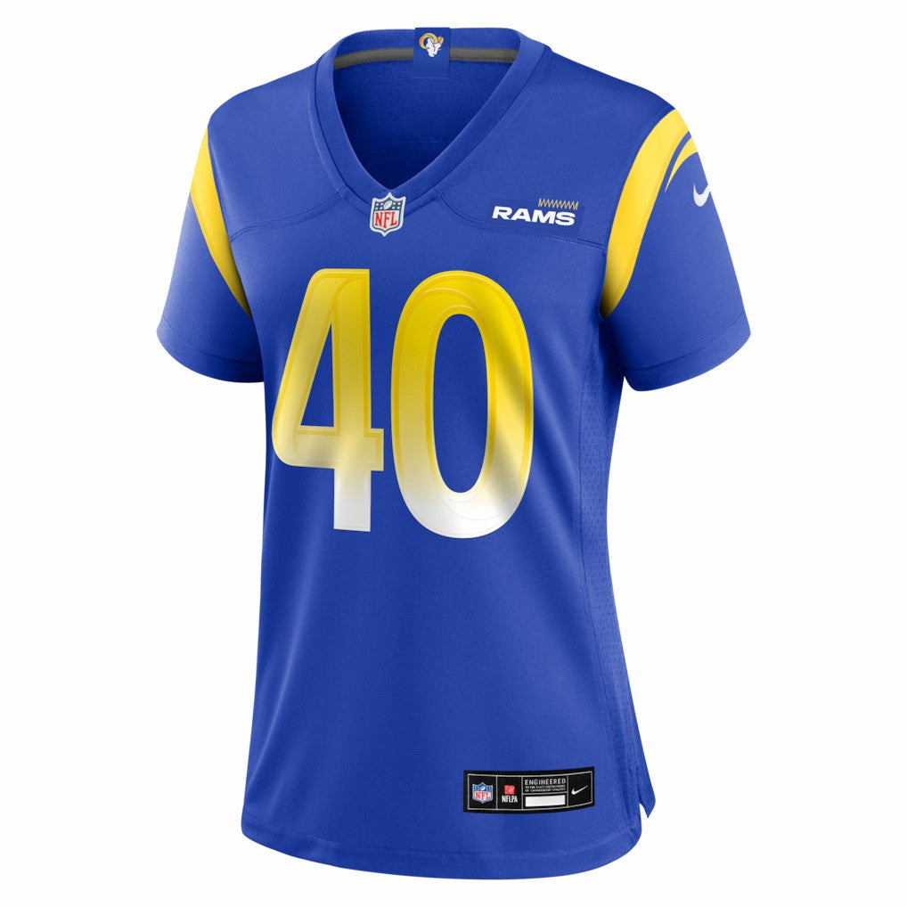Jesse Luketa Los Angeles Rams Women's Team Game Jersey - Royal sale