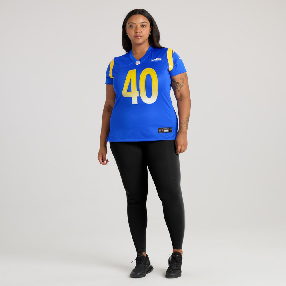 Jesse Luketa Los Angeles Rams Women's Team Game Jersey - Royal sale