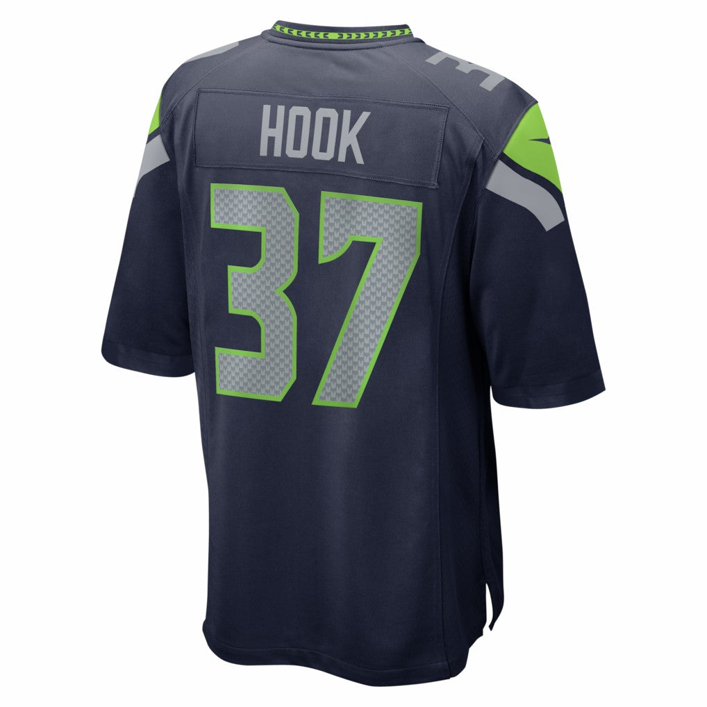Maxen Hook Seattle Seahawks Team Game Jersey - College Navy sale