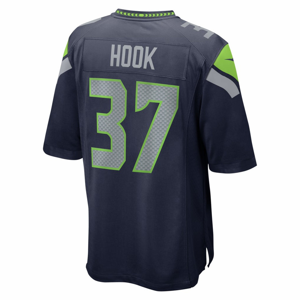 Maxen Hook Seattle Seahawks Team Game Jersey - College Navy sale