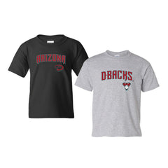 Arizona Diamondbacks Soft as a Grape Youth 2-Pack Logo T-Shirt Set Black/Gray