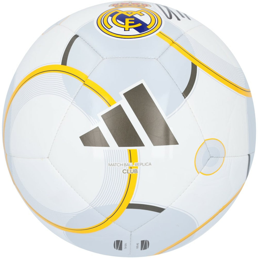 Franco Mastantuono Real Madrid Autographed Gray/Gold Soccer Ball