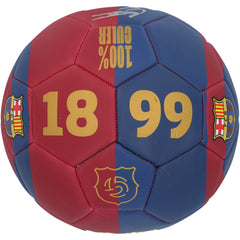 Gavi Barcelona Autographed Red/Blue Logo Soccer Ball