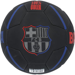Gavi Barcelona Autographed Black Logo Soccer Ball