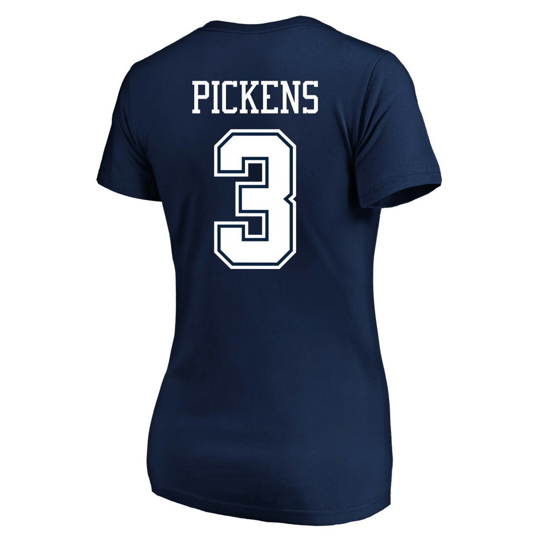 George Pickens Dallas Cowboys Women's Plus Size Name & Number V-Neck T-Shirt - Navy discount