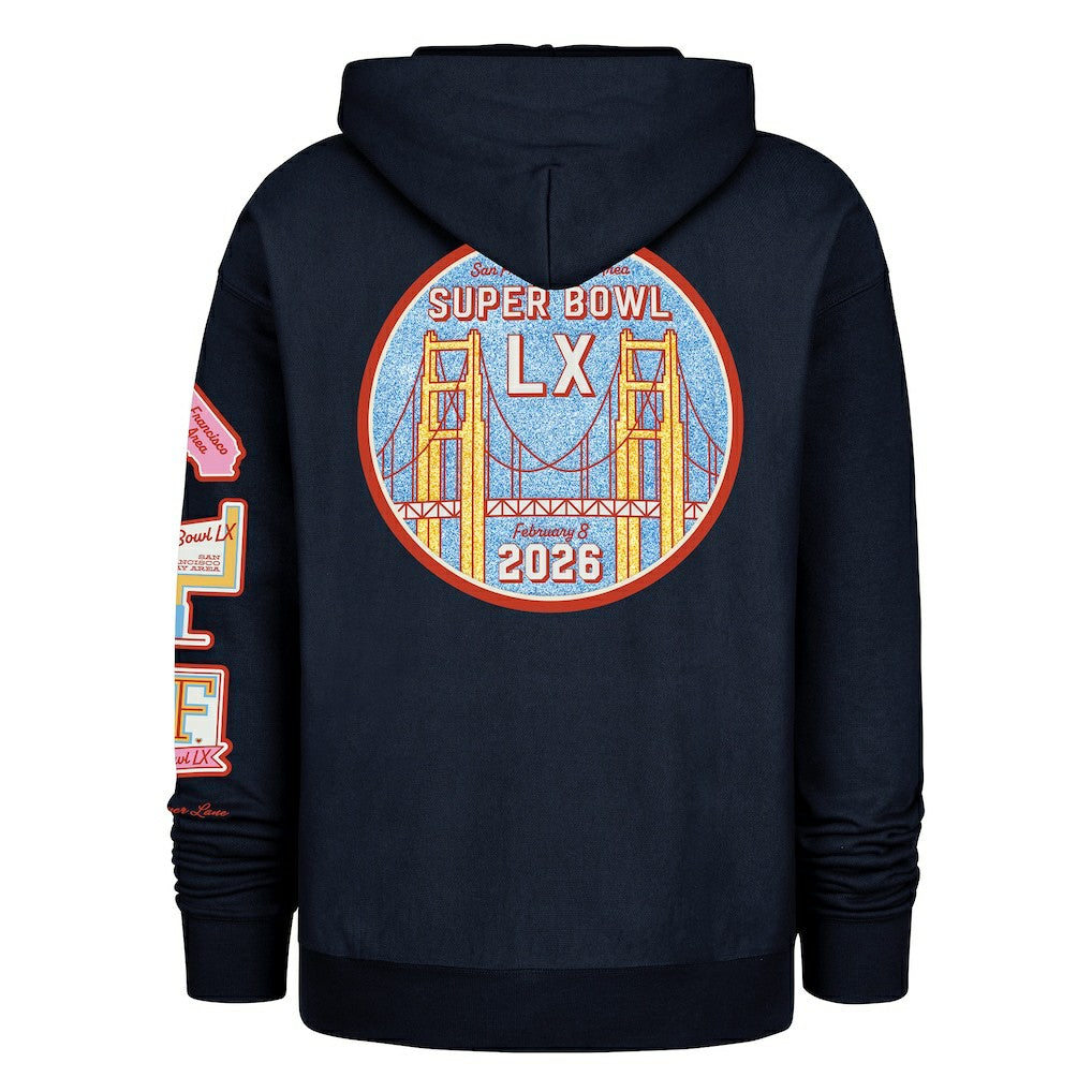 Stoney Clover Lane x '47 Women's Super Bowl LX Patches Foundation Hoodie - Black for sale