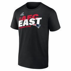 New England Patriots 2025 AFC East Division Champions Big & Tall Conquer T-Shirt - Black for sale