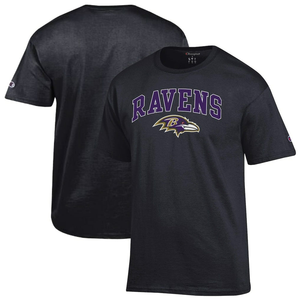 Baltimore Ravens Champion Arch Over Logo T-Shirt - Black sale