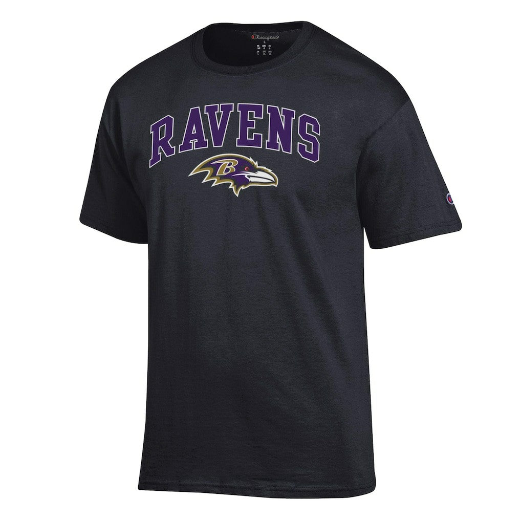 Baltimore Ravens Champion Arch Over Logo T-Shirt - Black sale