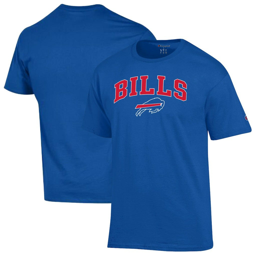 Buffalo Bills Champion Arch Over Logo T-Shirt - Royal on sale