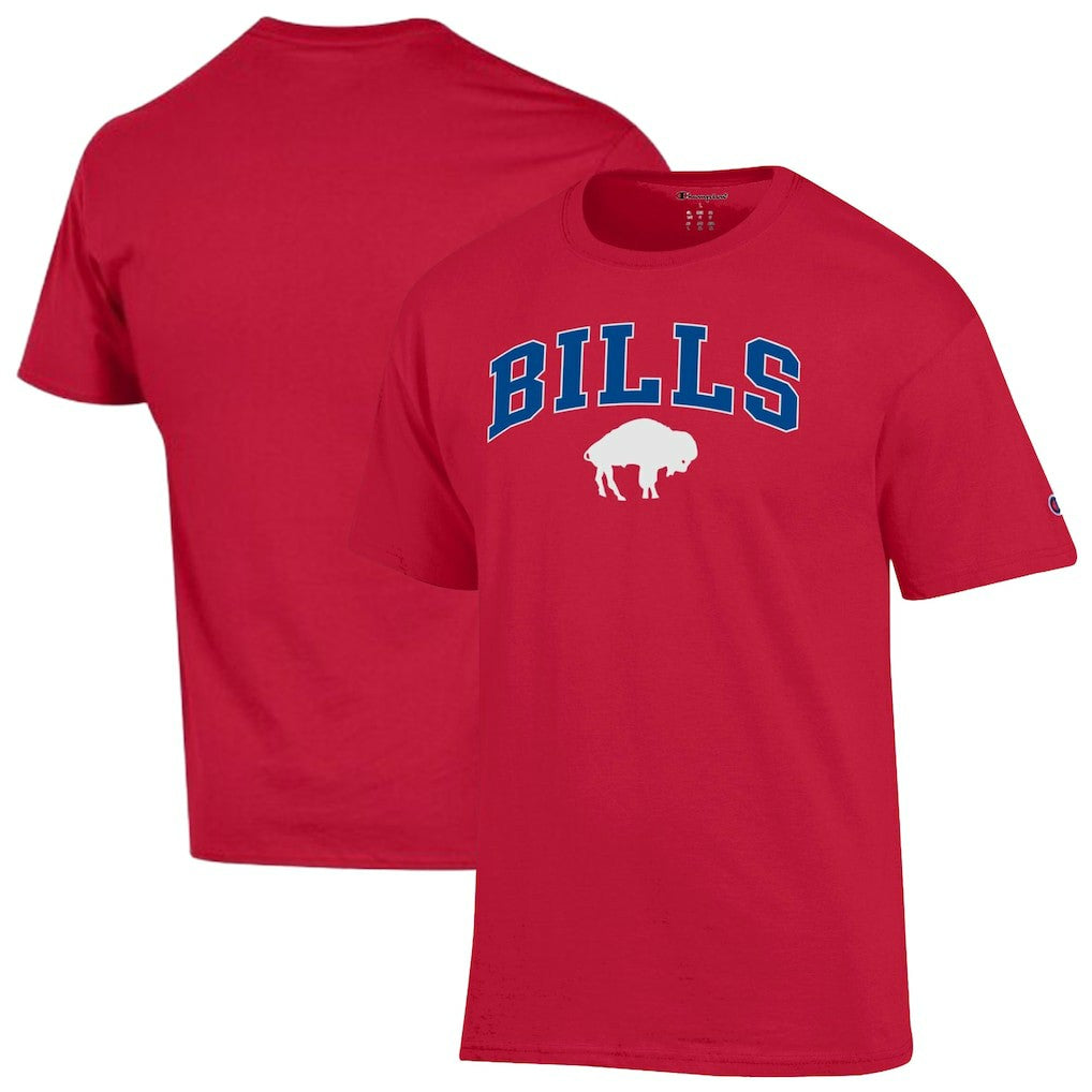 Buffalo Bills Champion Arch Over Logo T-Shirt - Red cheap