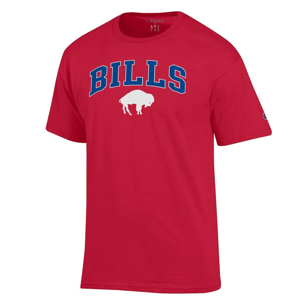 Buffalo Bills Champion Arch Over Logo T-Shirt - Red cheap