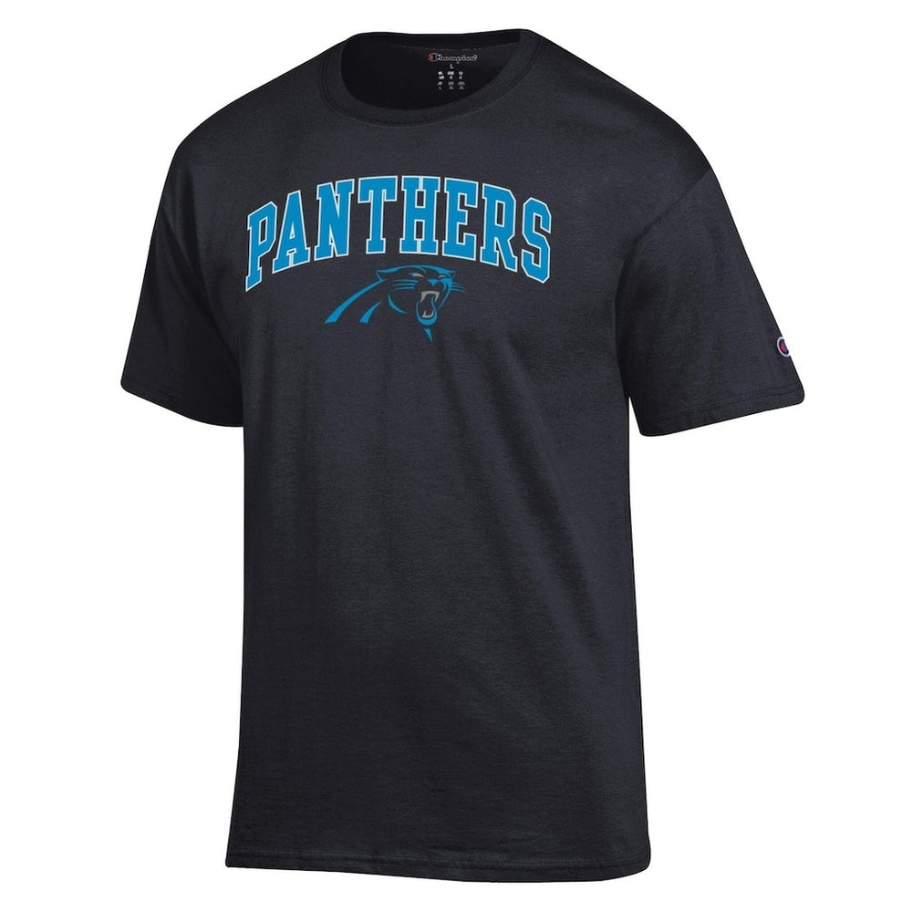 Carolina Panthers Champion Arch Over Logo T-Shirt - Black outlet
