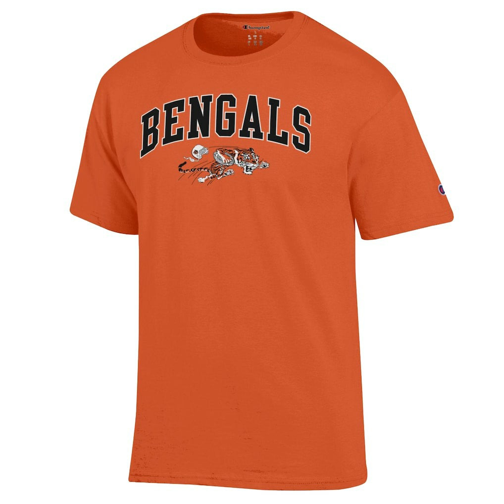 Cincinnati Bengals Champion Arch Over Logo T-Shirt - Orange cheap