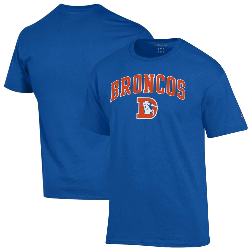 Denver Broncos Champion Arch Over Logo T-Shirt - Royal cheap