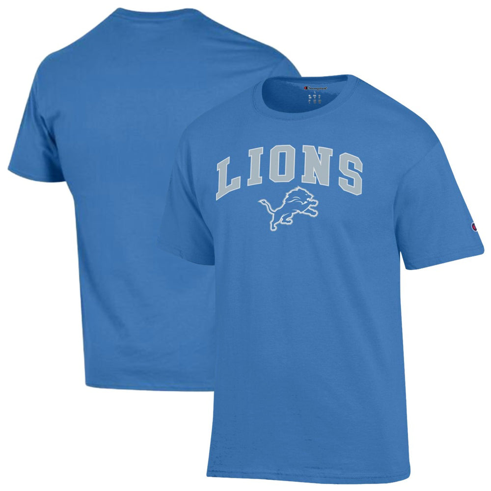 Detroit Lions Champion Arch Over Logo T-Shirt - Blue cheap