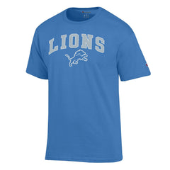 Detroit Lions Champion Arch Over Logo T-Shirt - Blue cheap