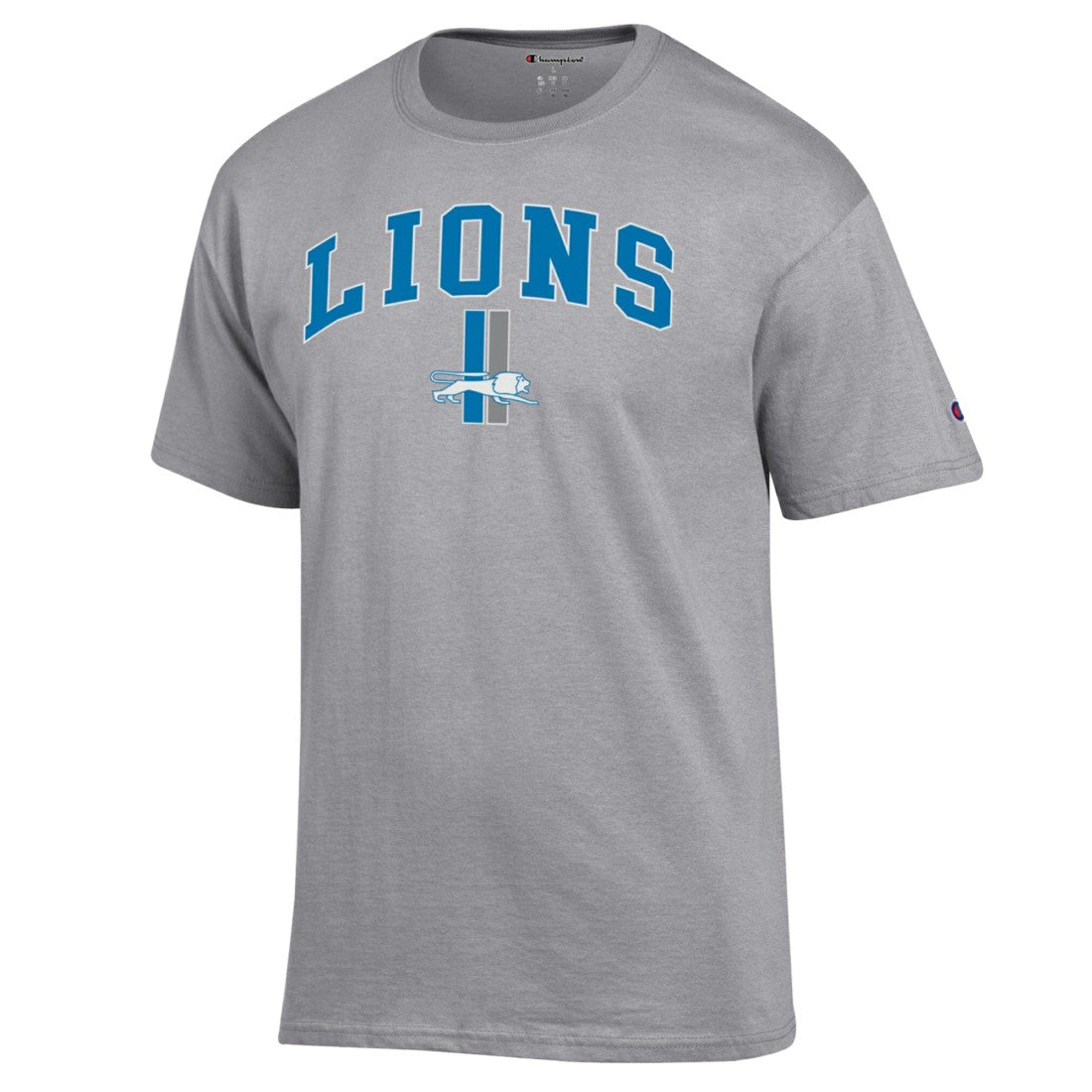 Detroit Lions Champion Arch Over Logo T-Shirt - Gray outlet