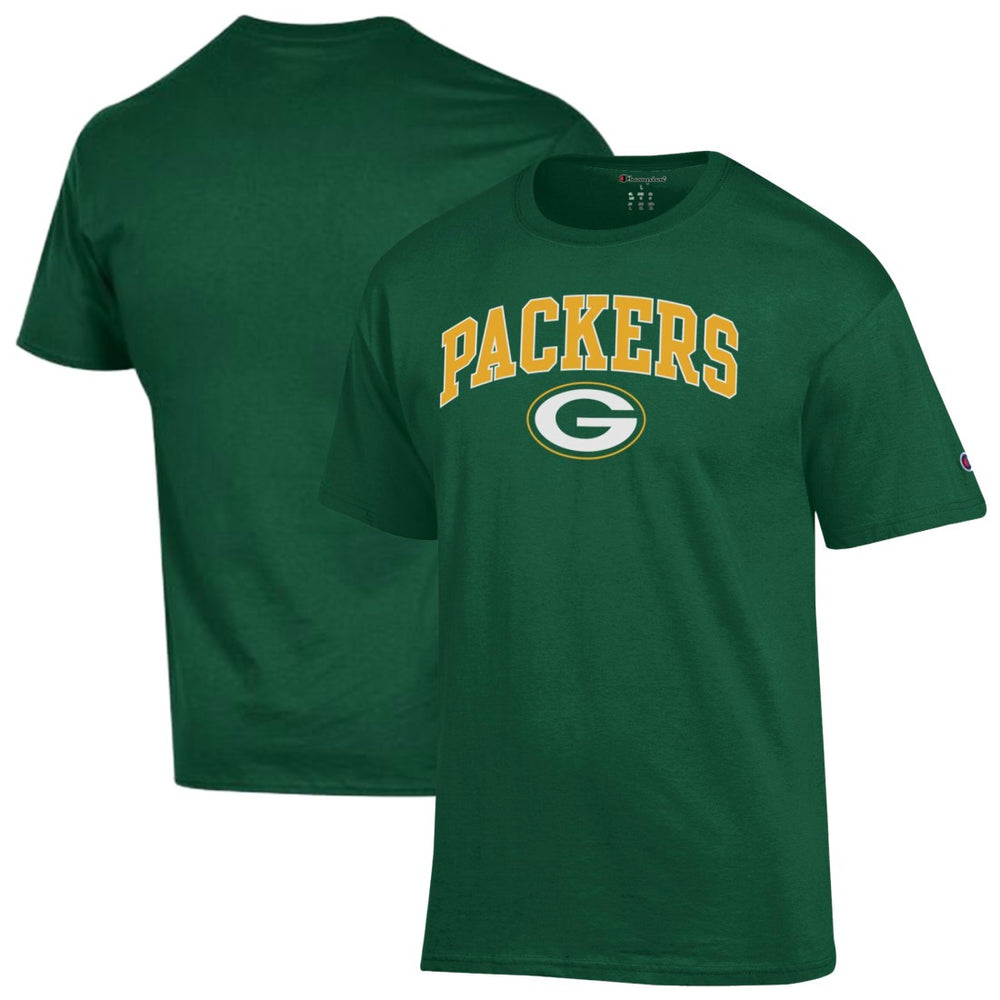 Green Bay Packers Champion Arch Over Logo T-Shirt - Green cheap