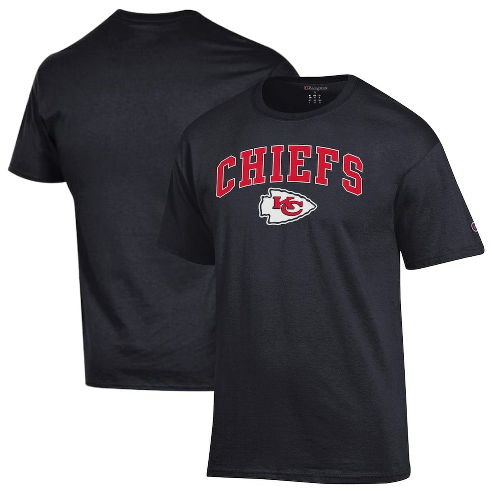 Kansas City Chiefs Champion Arch Over Logo T-Shirt - Black on sale
