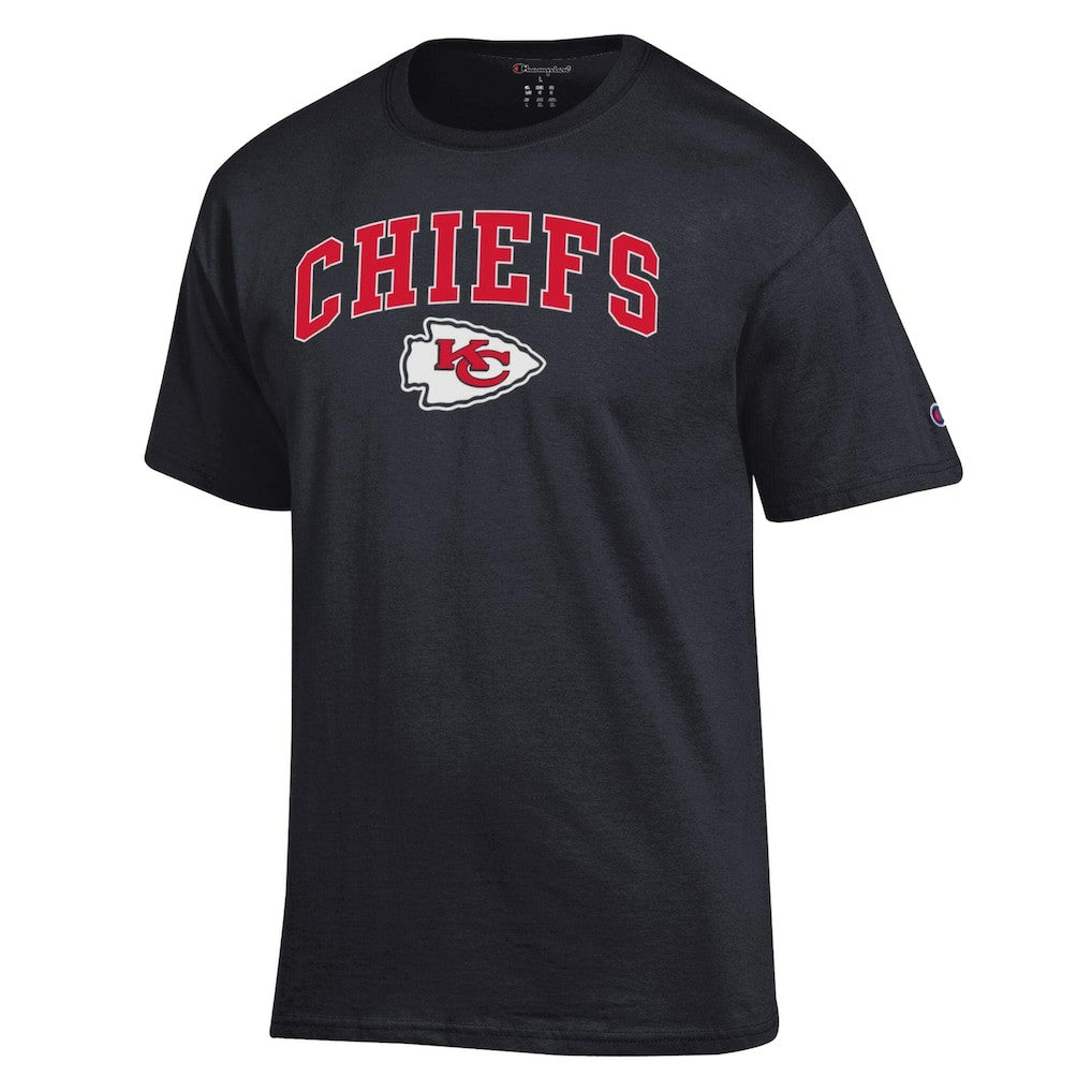 Kansas City Chiefs Champion Arch Over Logo T-Shirt - Black on sale