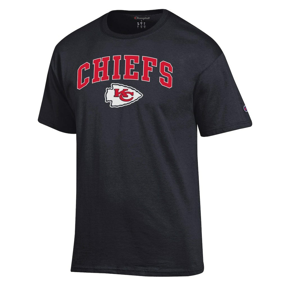 Kansas City Chiefs Champion Arch Over Logo T-Shirt - Black on sale